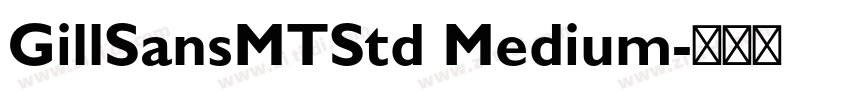 GillSansMTStd Medium字体转换
